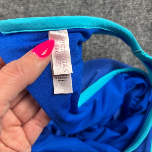 VICTORIA’S SECRET Women’s Blue Tankini Swim Suit size: Top-Large Bottom-Medium - Picture 4 of 10